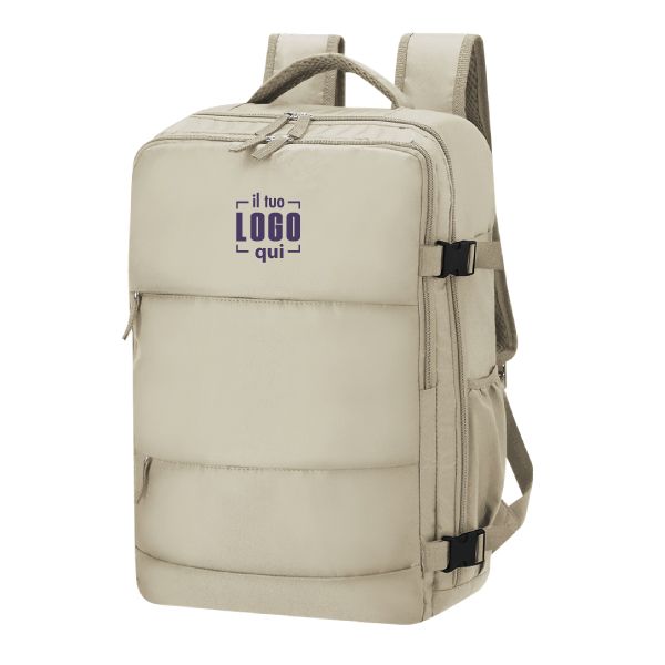 Zaino in Poliestere Multifunzione Ideale da Viaggio o Ufficio Dotato di Scomparto PC Personalizzato- HINKLE