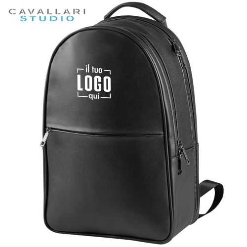 Zaino Elegante in Ecopelle Personalizzato Imbottito Ideale per Lavoro, Tempo Libero - Cavallari