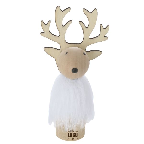 Ornamento Natalizio Renna in Legno – Eco e Personalizzabile