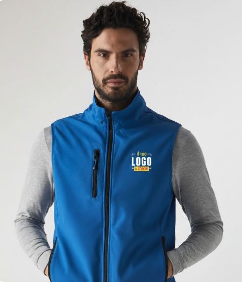 Smanicato Soft Shell Poliestere Micropile Due Strati Personalizzato Ideale per Sport e Tempo Libero