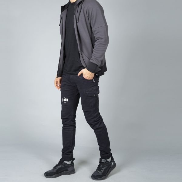 Pantalone Uomo Multitasche in Cotone Slim Personalizzato Ideale come Capo Tempo Libero-KABUL