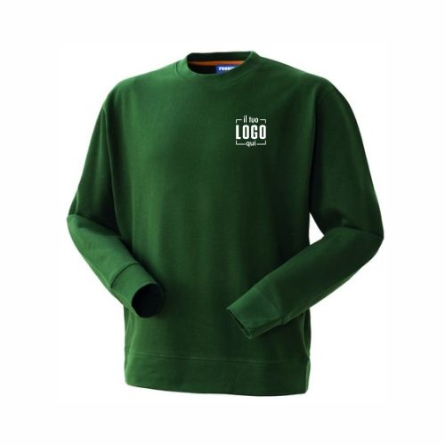 Felpa Girocollo Monocolore da Uomo Perfetta da Lavoro e Tempo Libero Personalizzata - Rossini