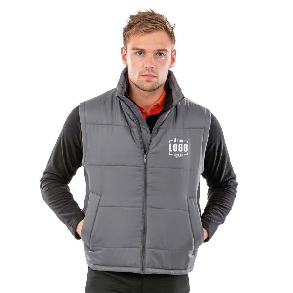 Gilet Unisex Leggero con Zip Intera Personalizzato Ideale per Tempo Libero, Sport