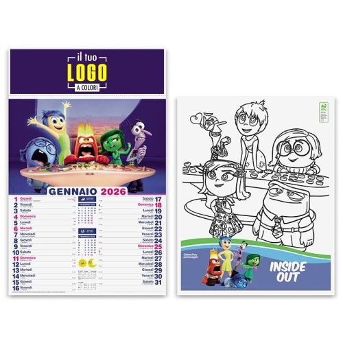 Calendario Illustrato Favole 2026 | Testata 30×9 cm Personalizzabile | FAVOLE