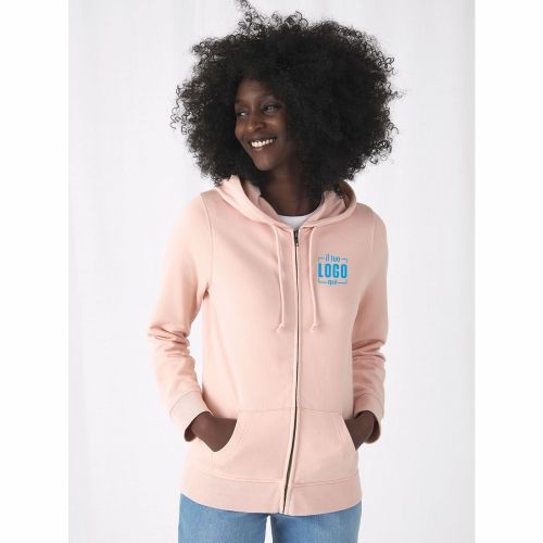 Felpa Donna con Cappuccio Foderato in Cotone Organico Personalizzata Ideale come Capo Tempo Libero, Sport