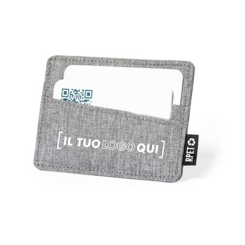 Elegante Porta Carte in Poliestere RPET a 3 Scomparti Personalizzato Ideale come Gadget Promozionale