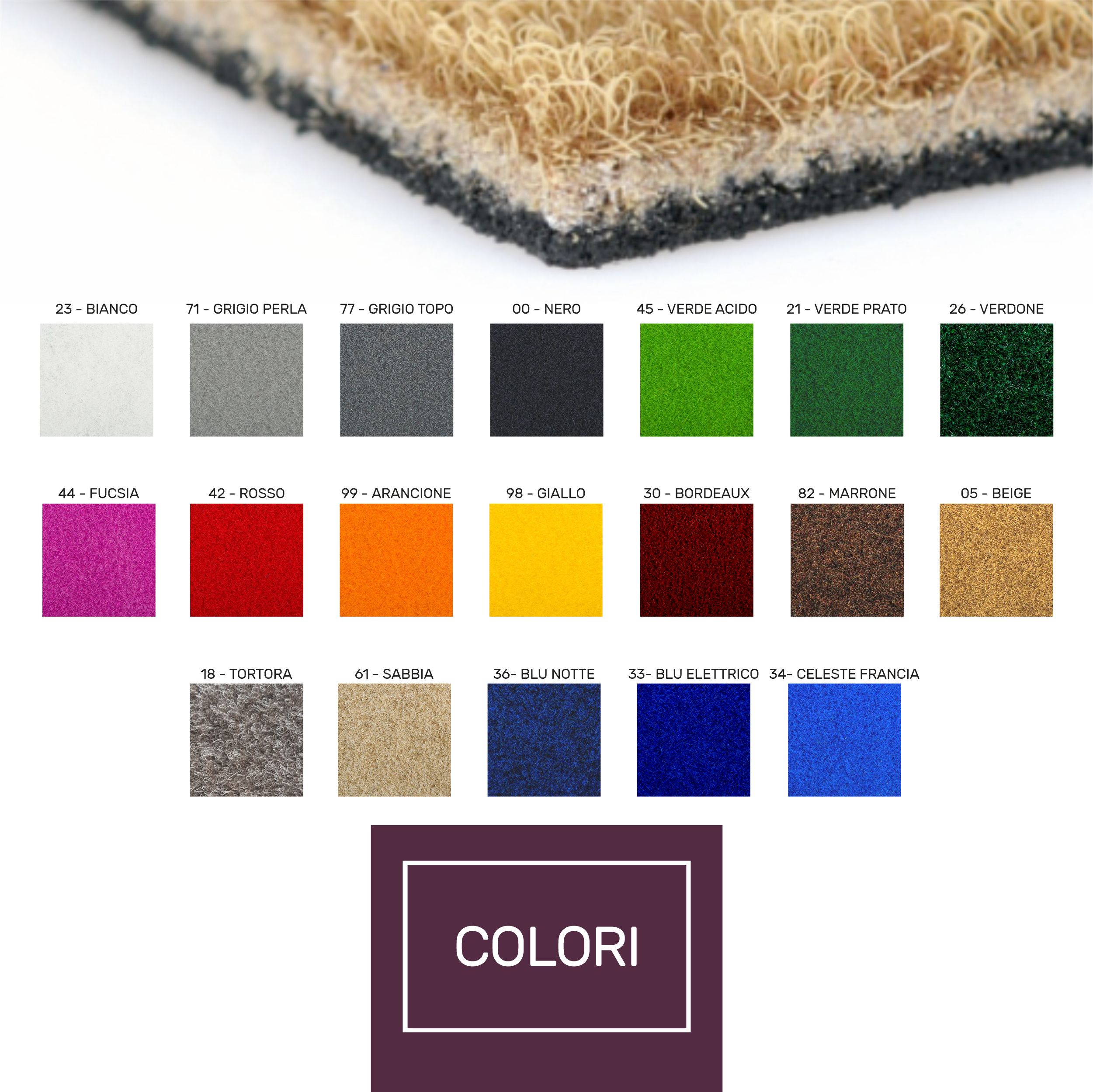 ZERBINO 40X60CM GREEN FLOCK NUVOLA