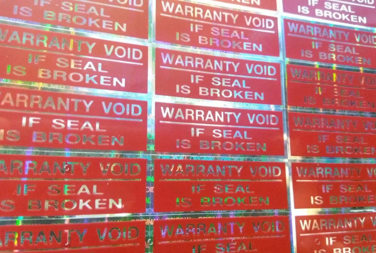 Etichette di sicurezza e antimanomissione