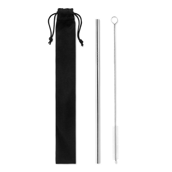 COLD STRAW. Paie și perie SS în husă