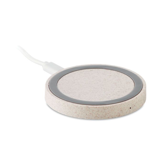 PLATO+. Încărcător din paie de grâu/ABS, 5 W