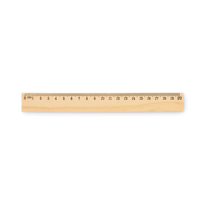 RULER20. Rigla din lemn de 20 cm