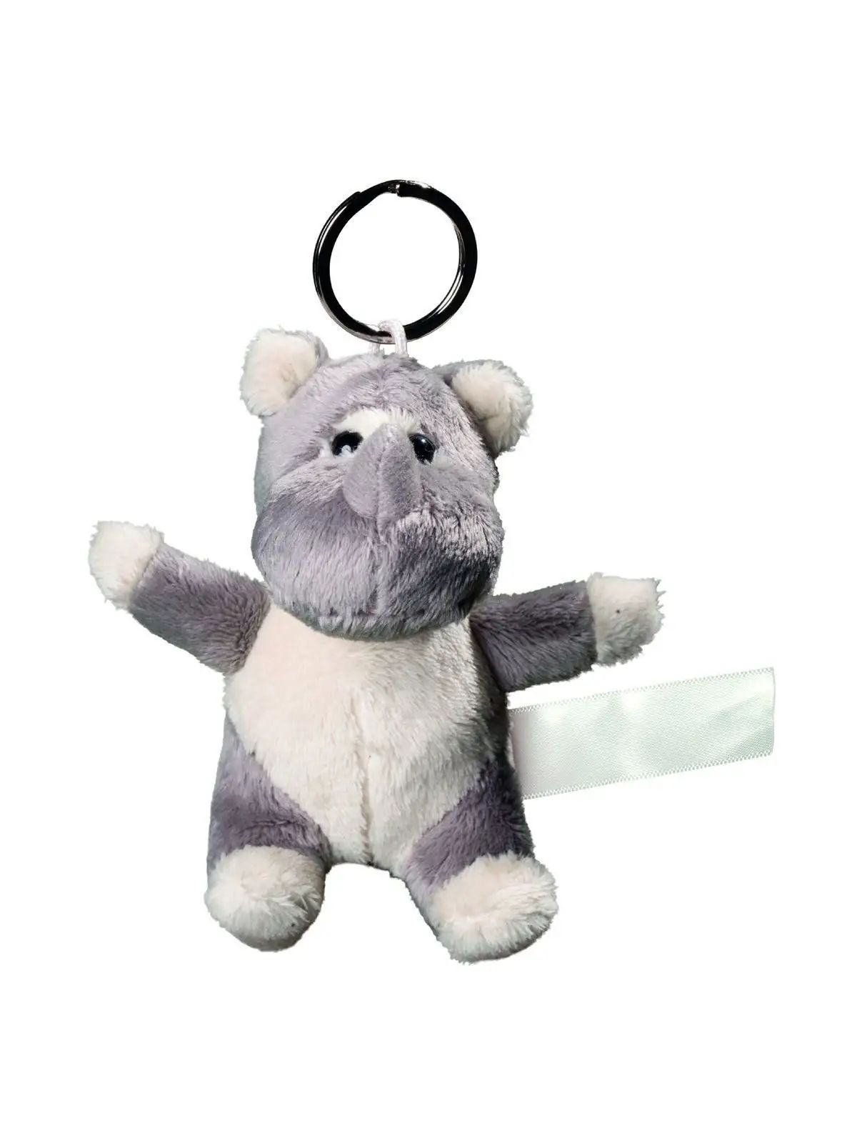 Plush rhino with keychain - MBW
