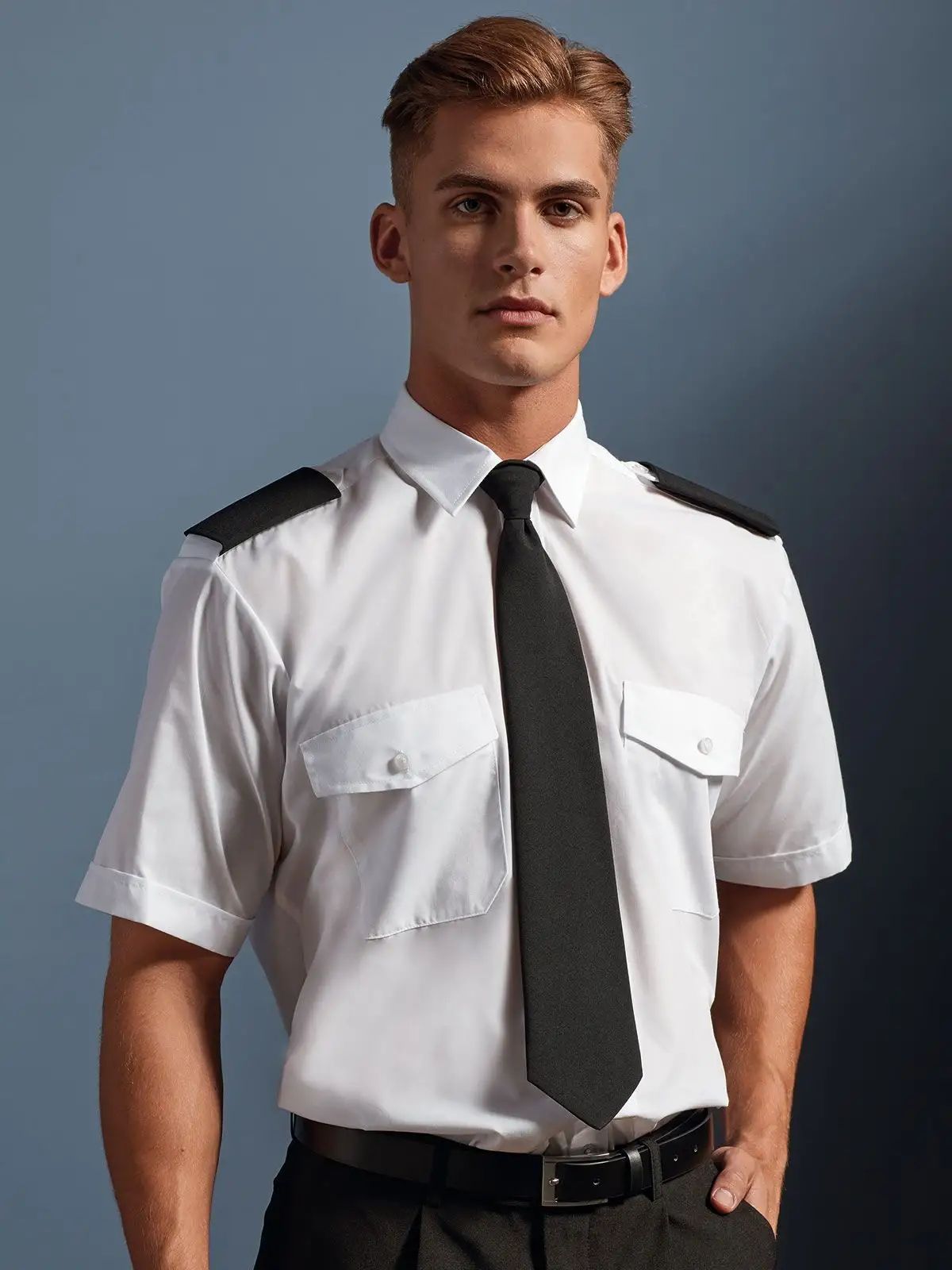 Camicia pilota uomo manica corta