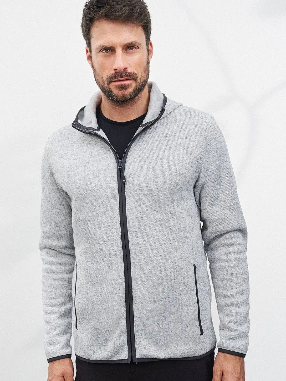 Men's Knitted Fleece Hoody - Daiber