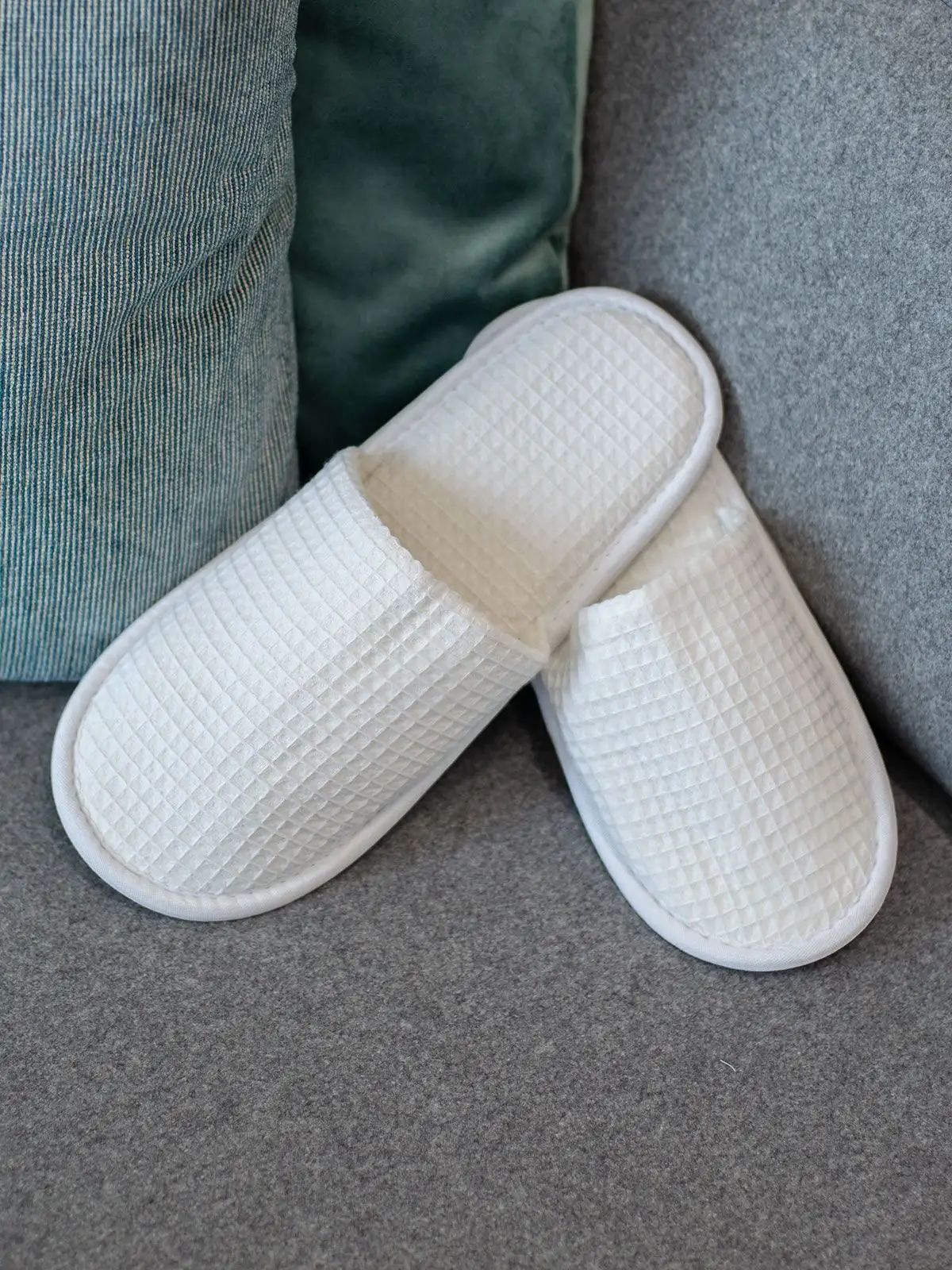 Waffle Mule Slippers - Towel City