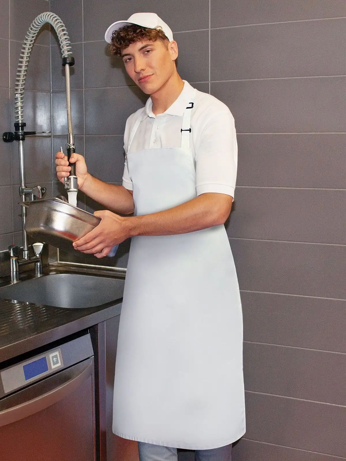 Water-Repellent Bib Apron Basic with Buckle - Karlowsky