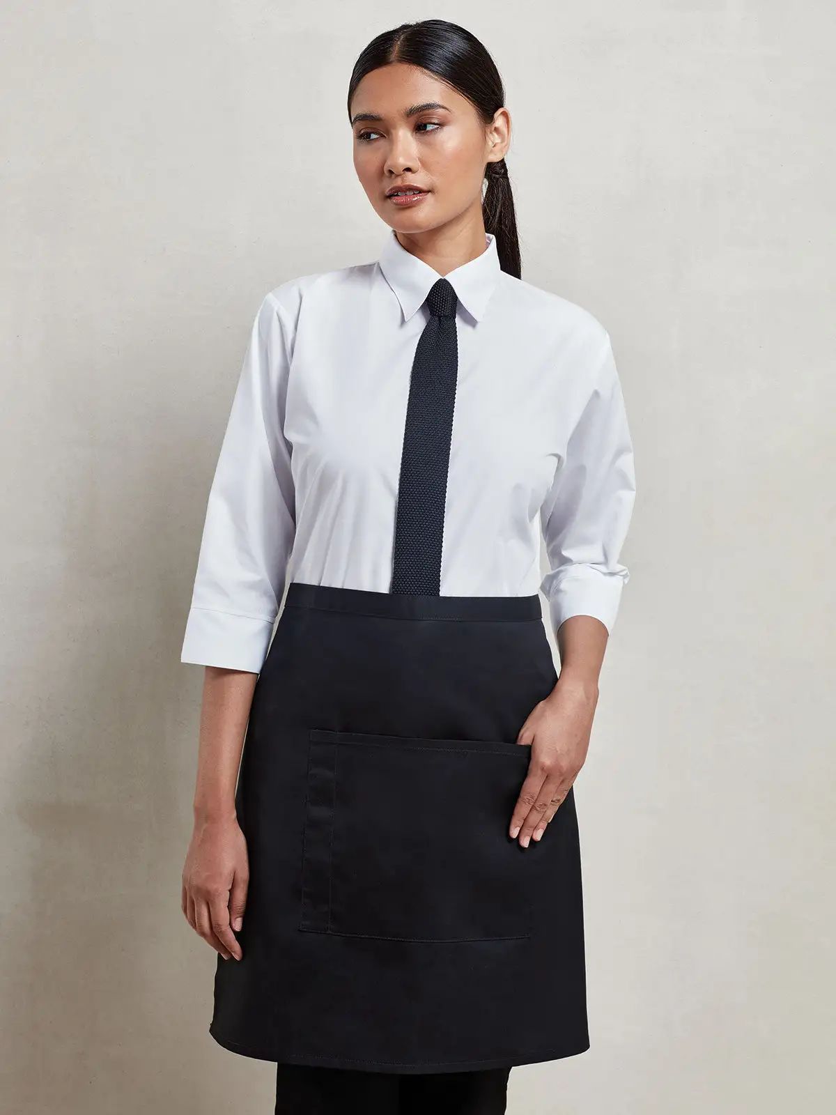 'Colours' Mid Length Apron With Pocket - Premier