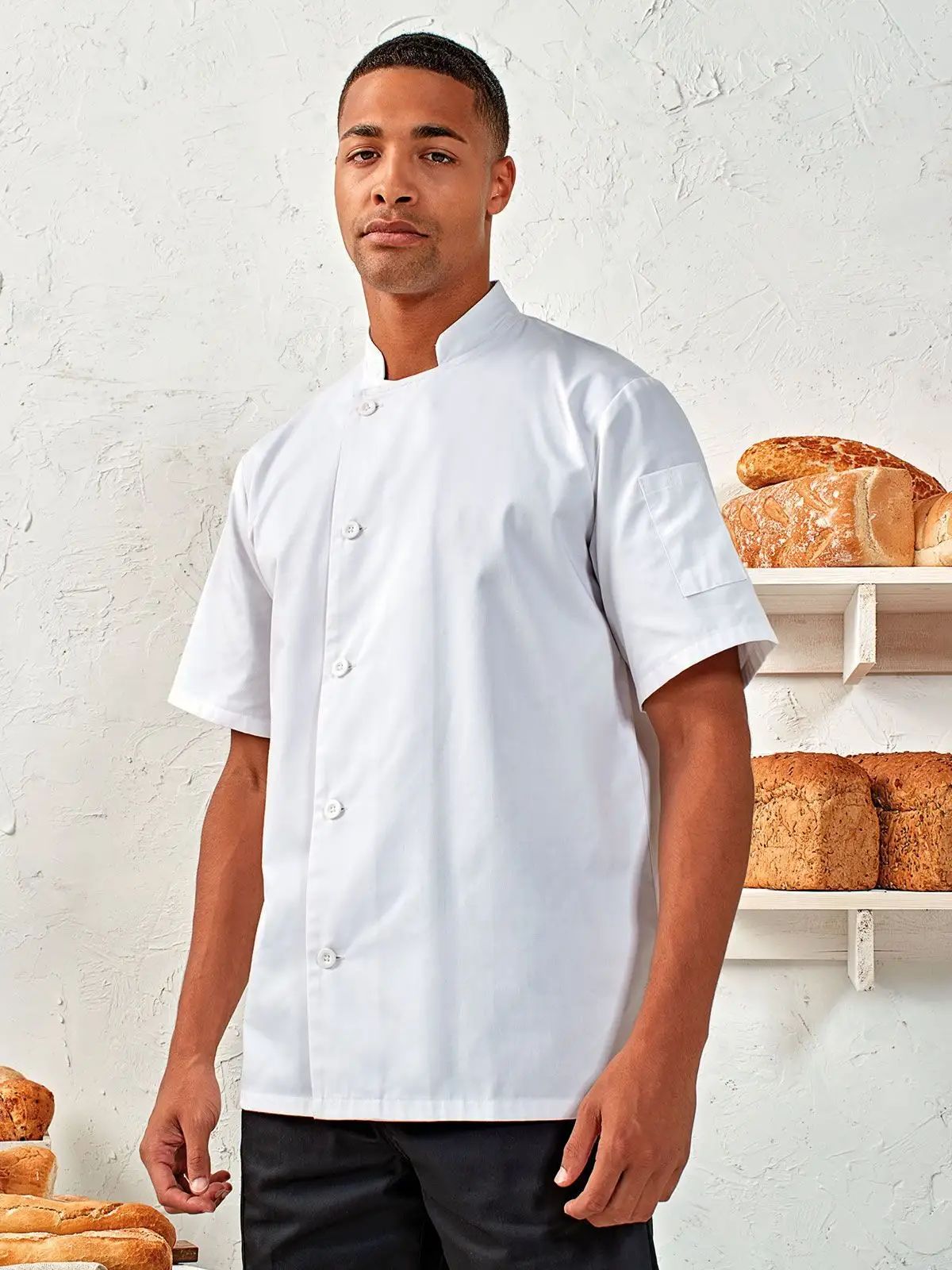 'Essential' Short Sleeve Chef's Jacket - Premier