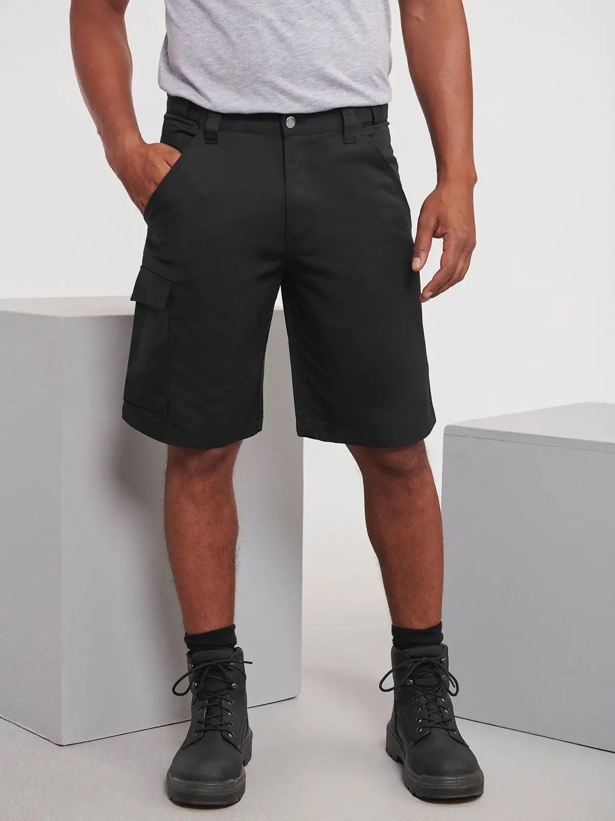 Adults' Polycotton Twill Shorts - Russell