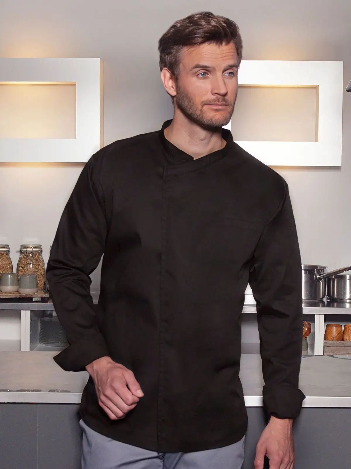 Pull-over Chef's Shirt Long-Sleeve Basic - Karlowsky