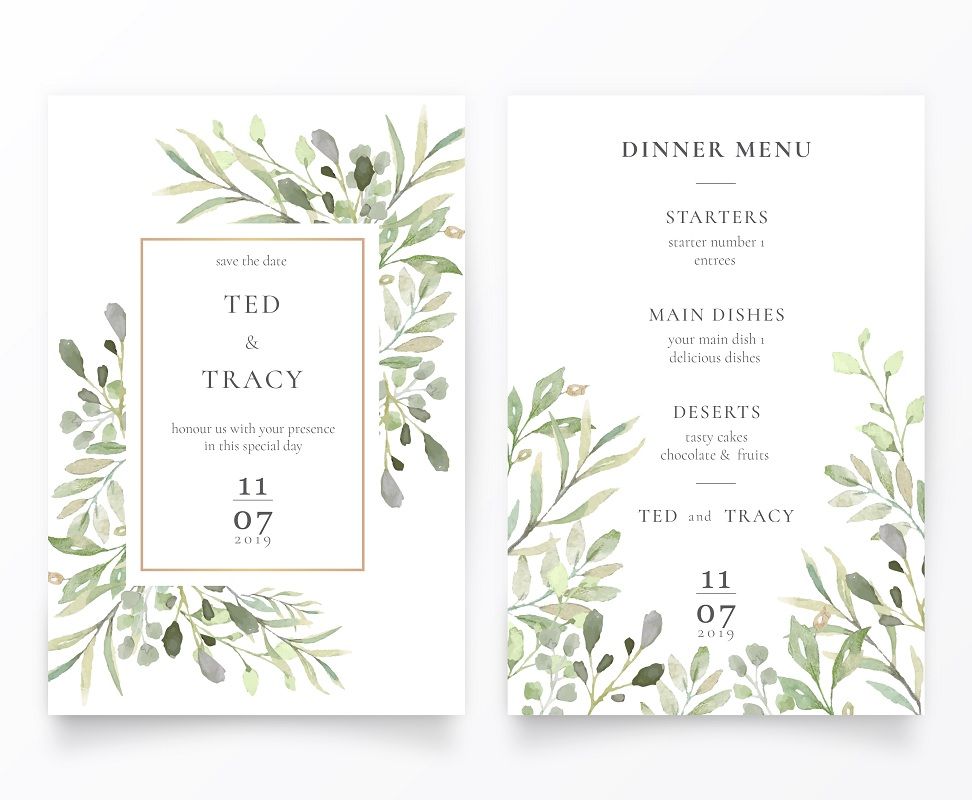 Menu Matrimonio