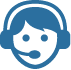 Call Center Worker With Headset Svgrepo Com