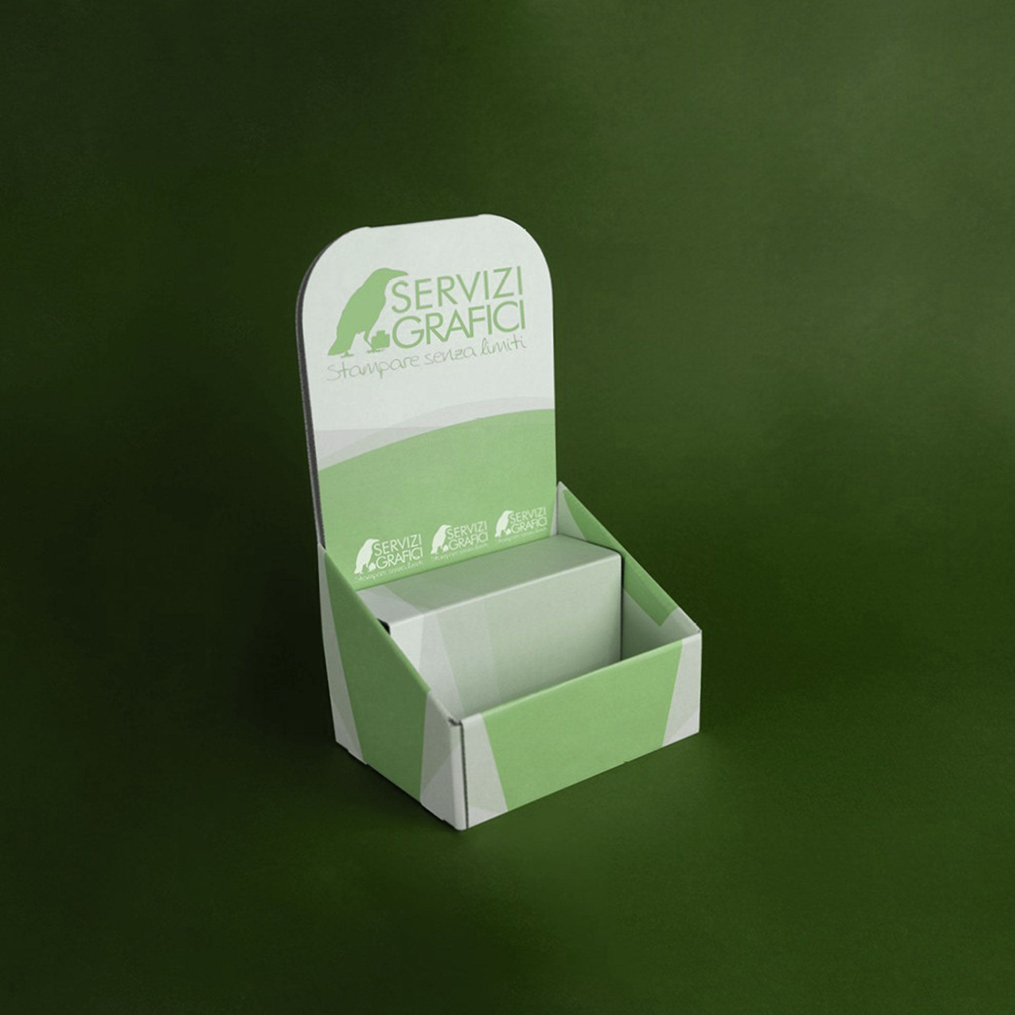 Espositore in cartone da tavolo Eco