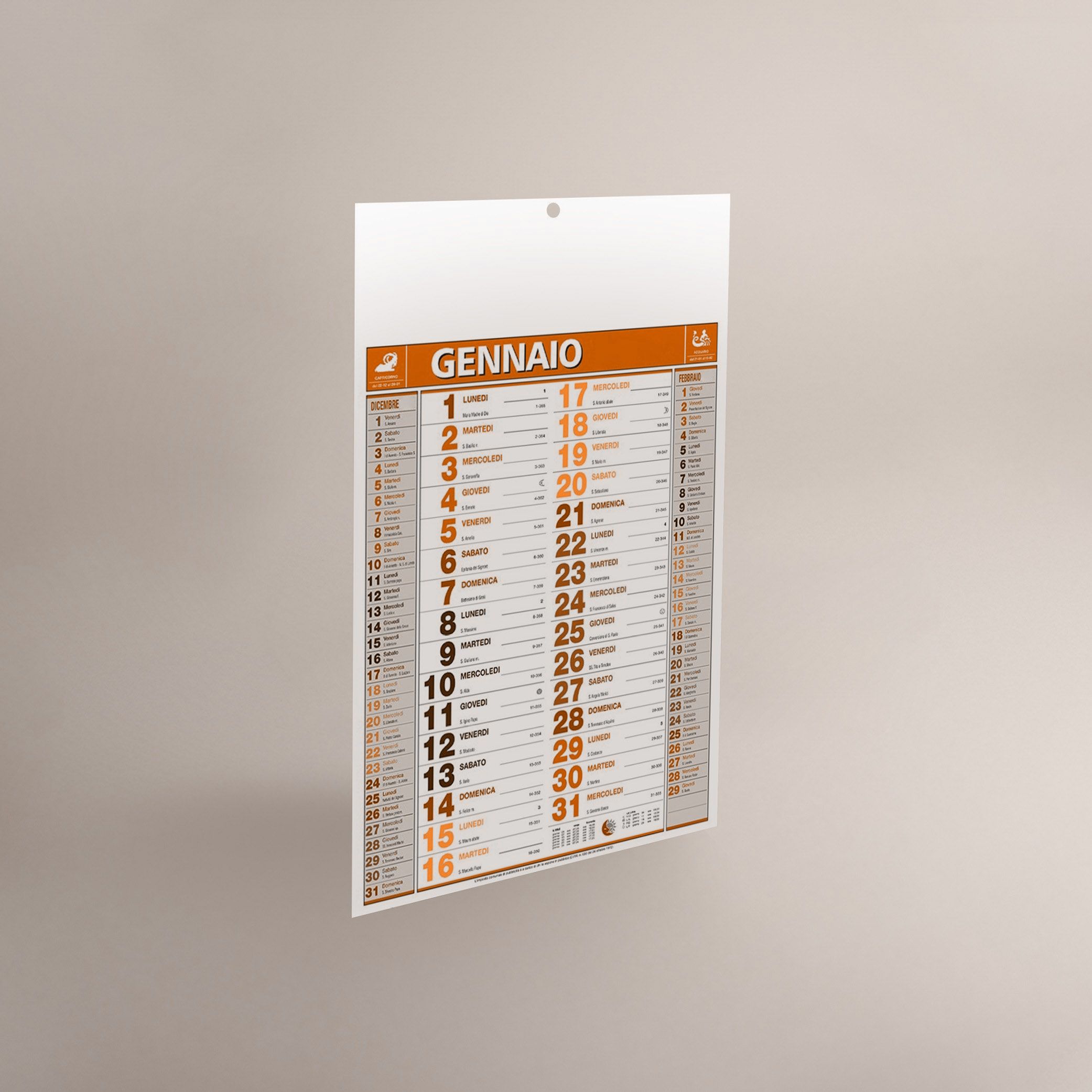 Mini Calendari Olandesi (dato variabile)