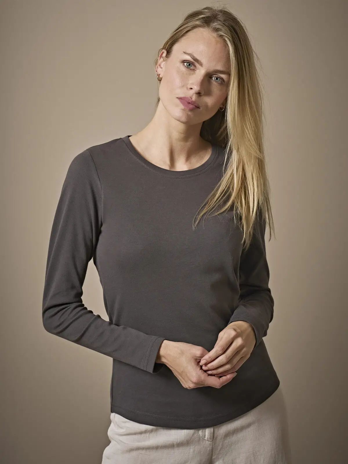 Ladies  Long Sleeve Interlock Tee - Tee Jays