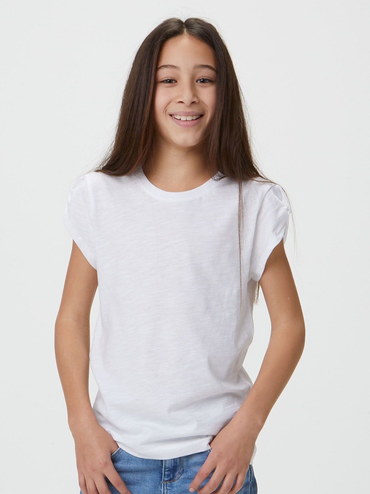 T-shirt Slub Bambina - Black Spider