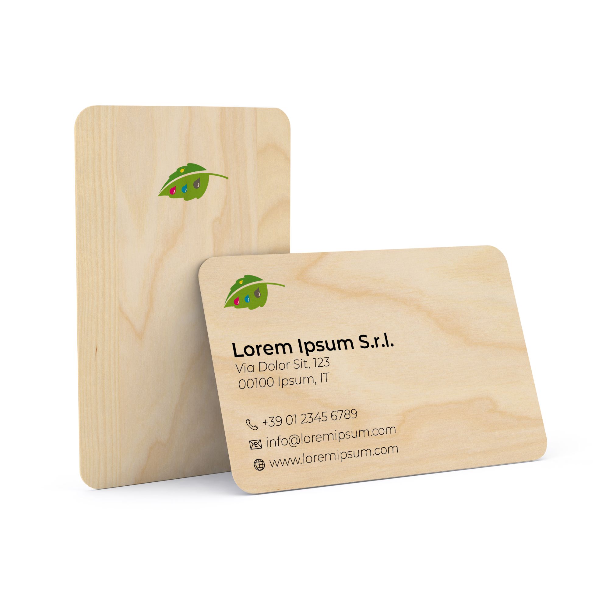 Biglietti da visita in materiale speciale