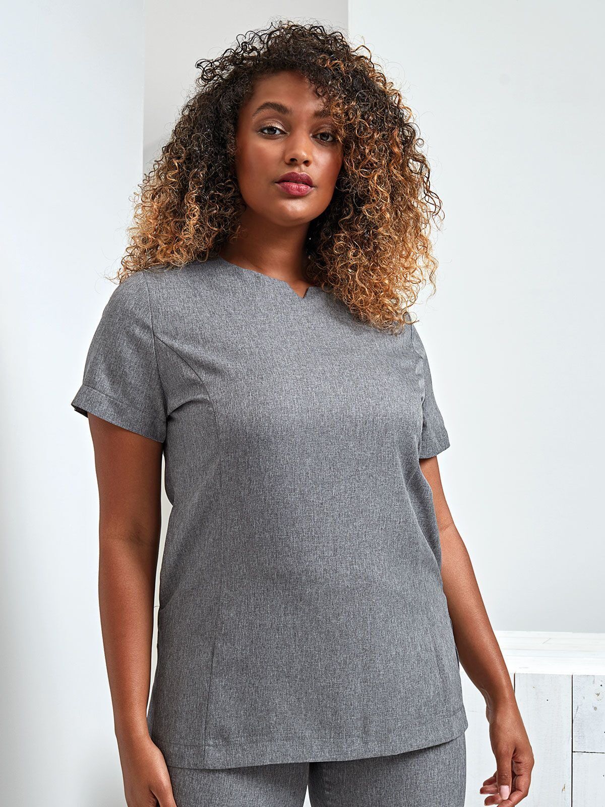 Viola Linen Look Cut Neck Beauty Tunic - Premier