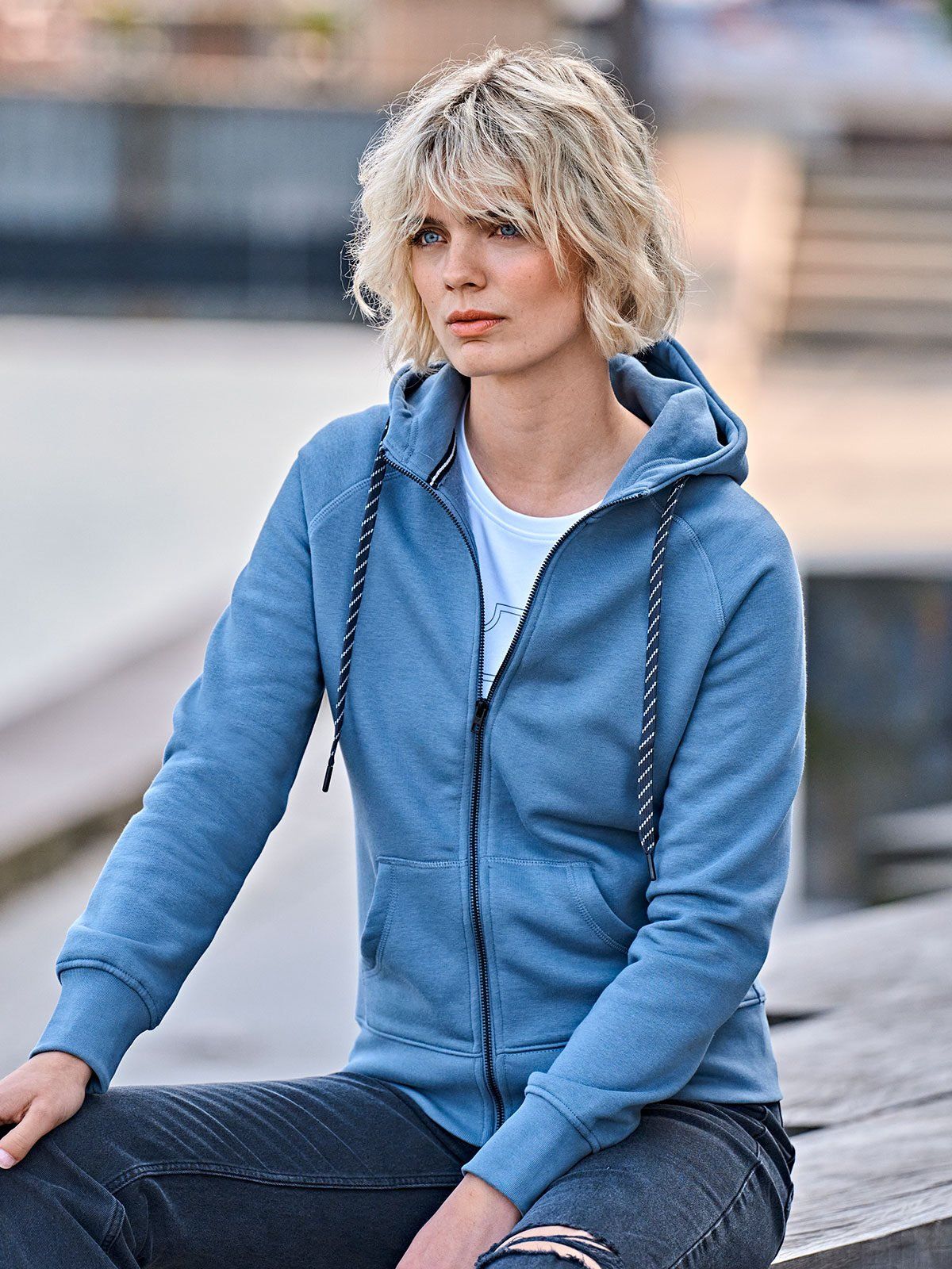 Ladies Fashion Full Zip Hood - Tee Jays