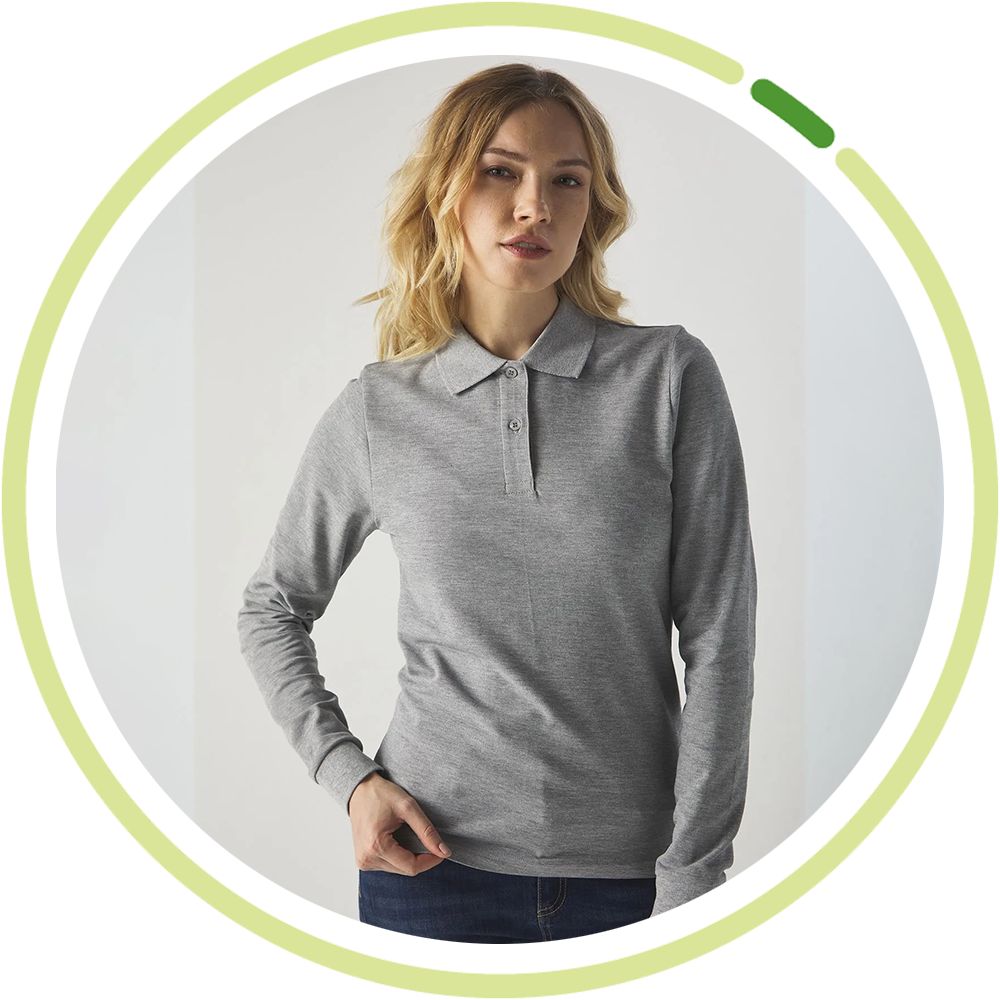 Polo maniche lunghe donna