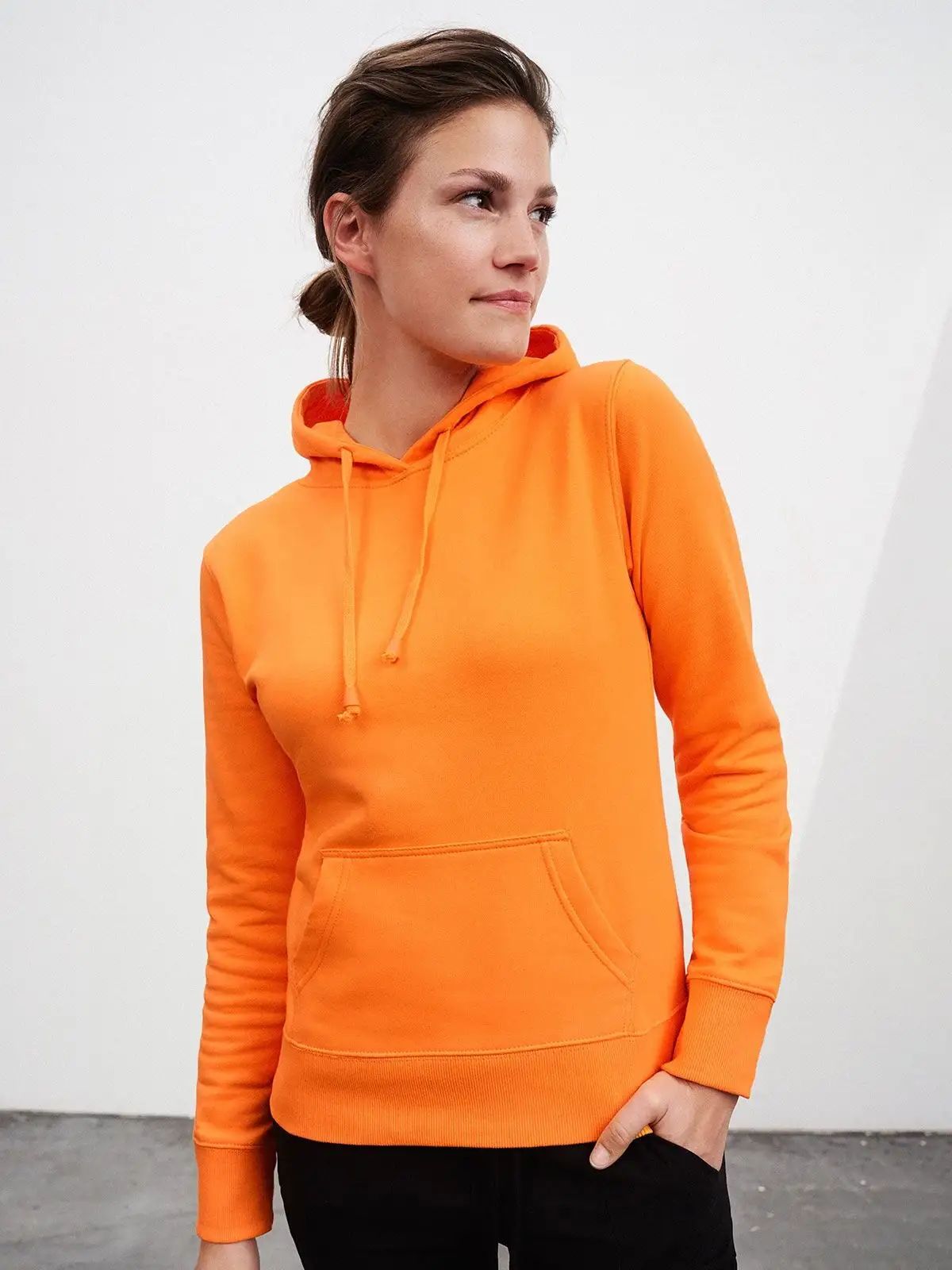 Ladies' Hooded Sweat - James & Nicholson