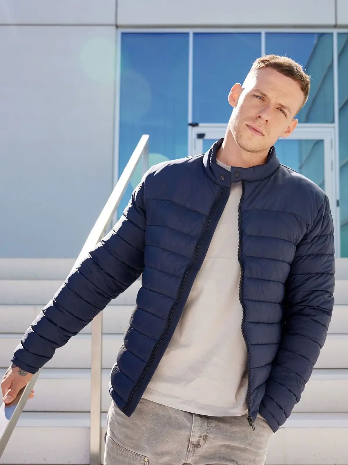 Men's Padded Jacket - James & Nicholson