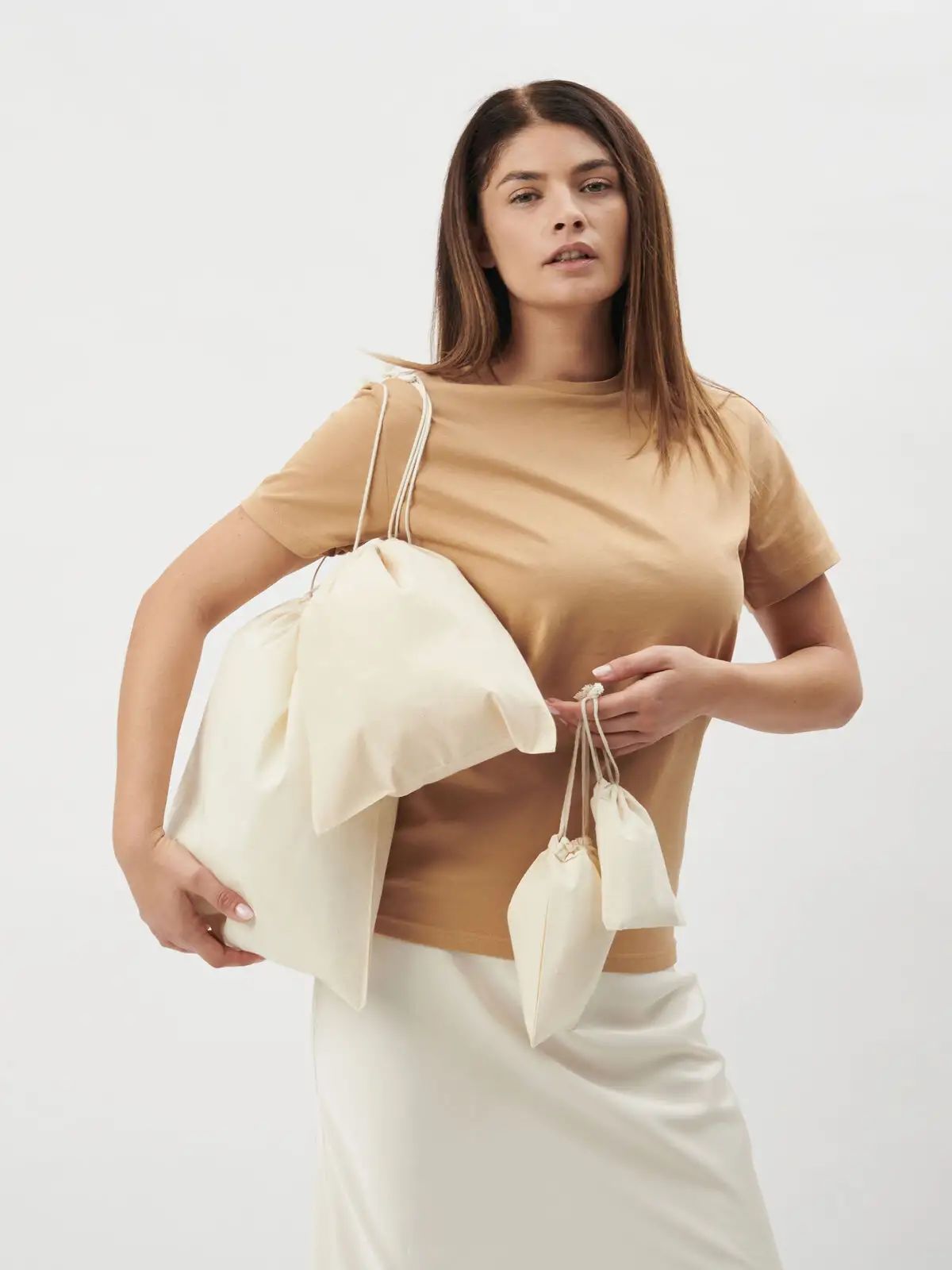 Sacchetto in cotone organico S - Black Spider