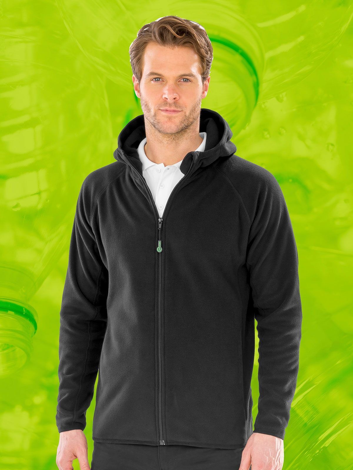 Hooded Recycled Microfleece Jacket - Result