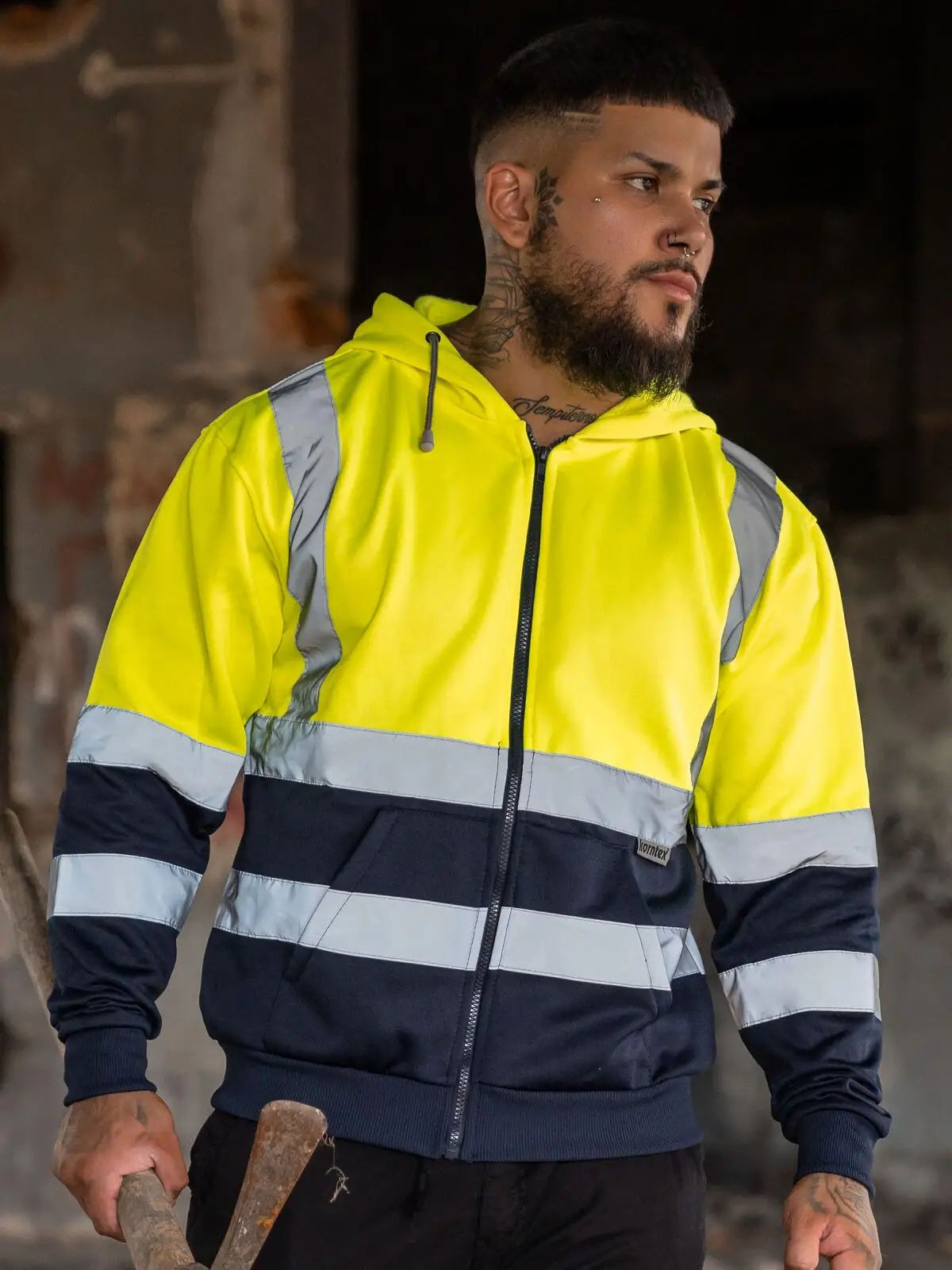 Hi-Vis Zipper Hoodie - Korntex