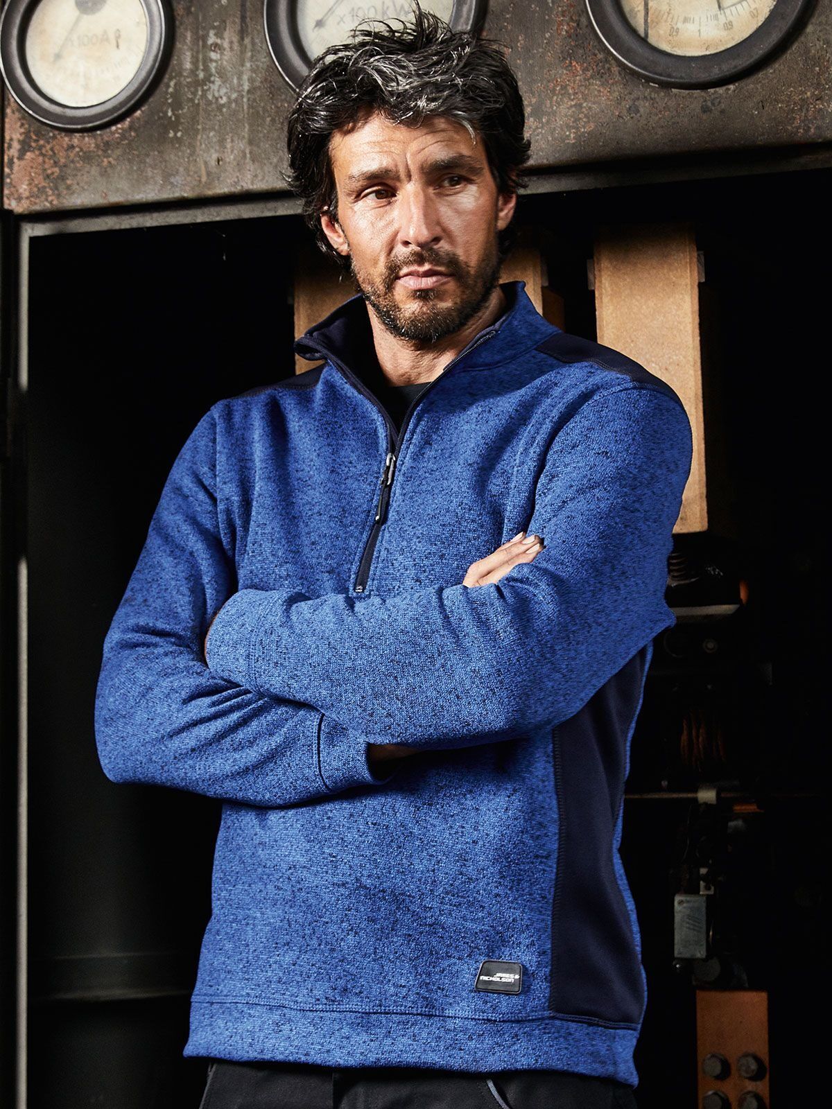 Men's Knitted Workwear Fleece Half-Zip - Strong - Daiber