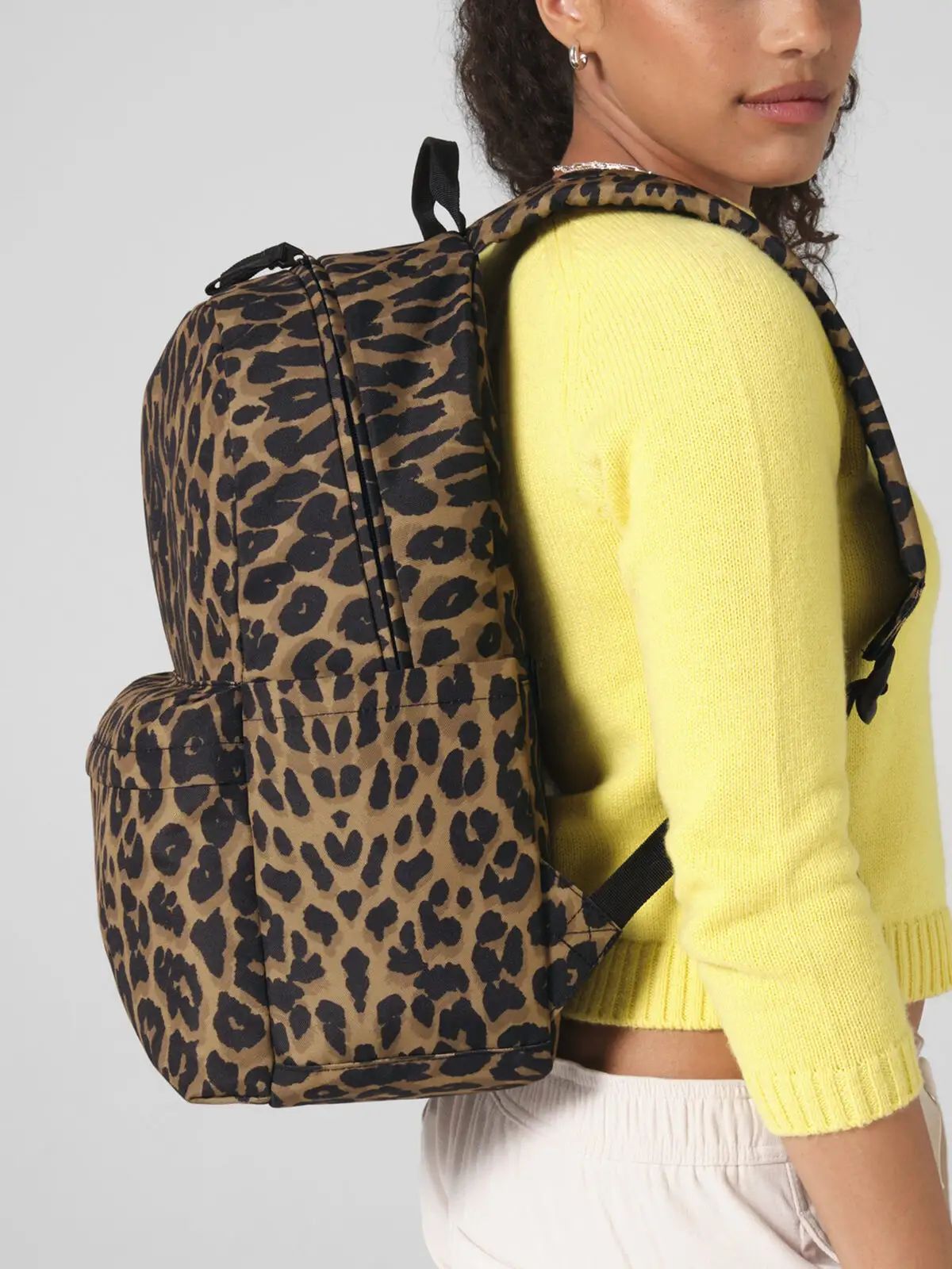 Leopard Print Backpack - Bag Base