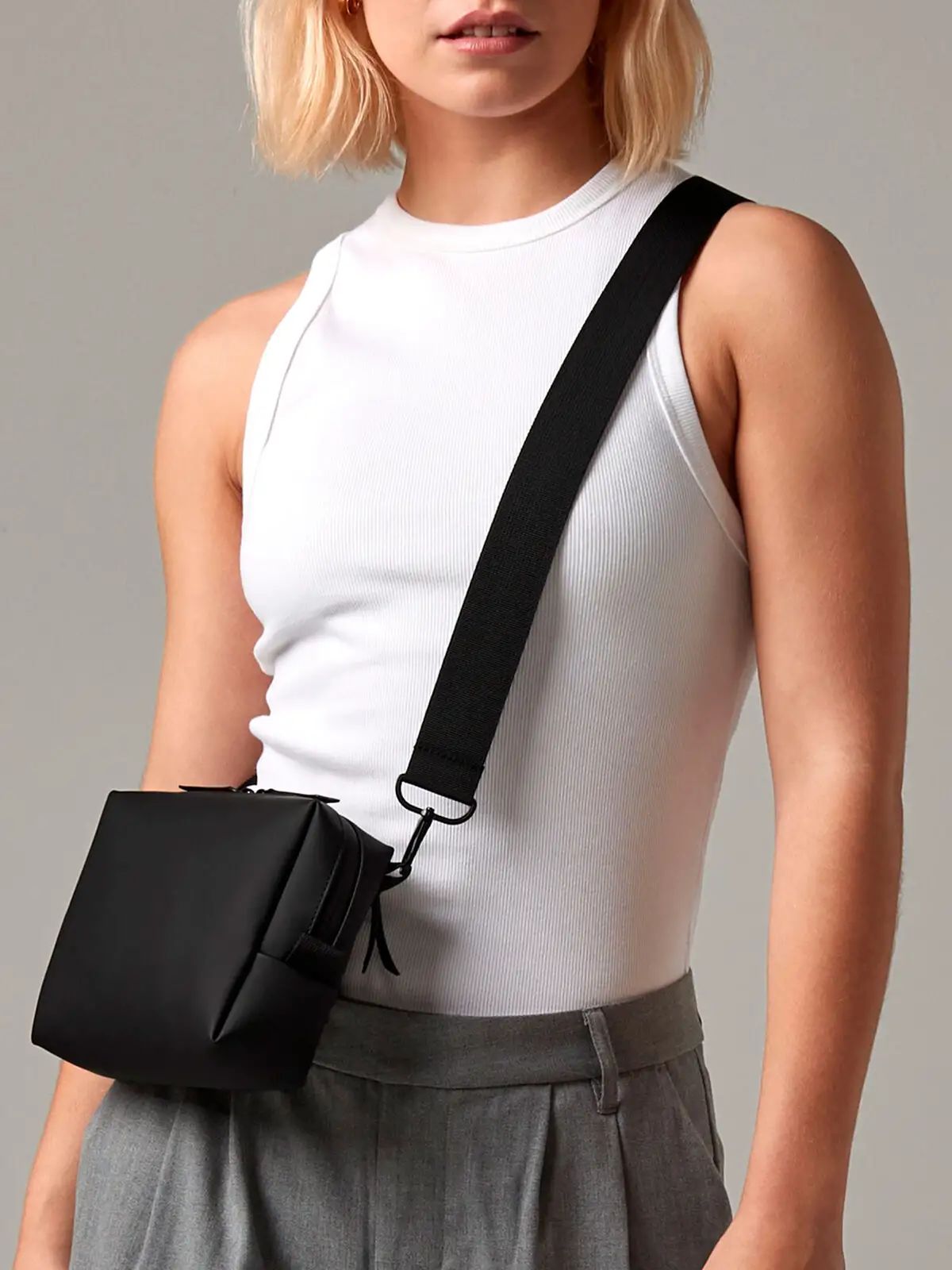 Matte PU Cross Body Bag - Bag Base