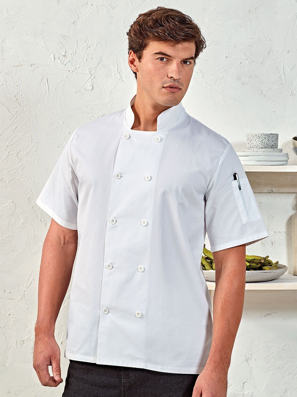 Short Sleeve Chef's Jacket - Premier