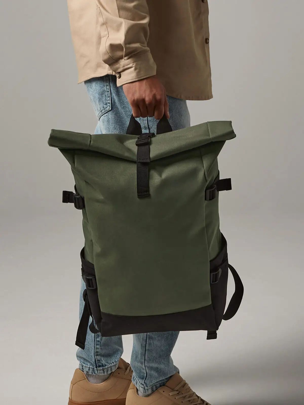 Block Roll-Top Backpack - Bag Base