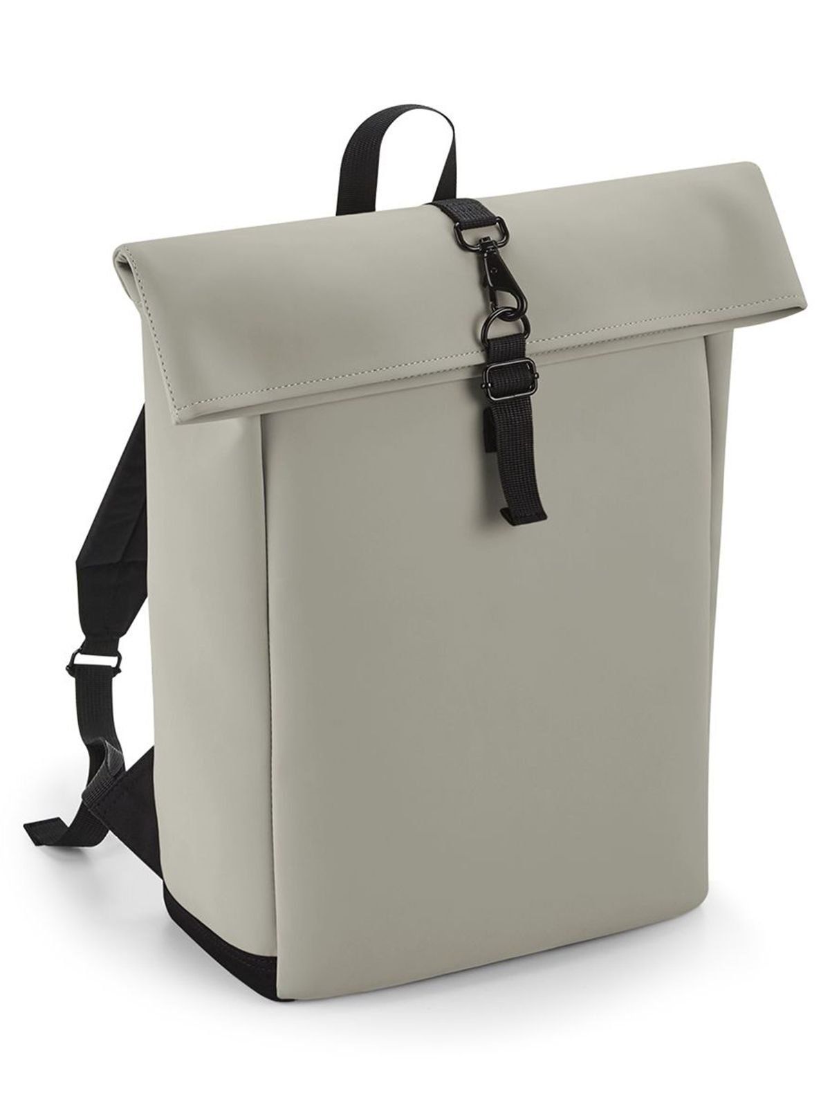 Matte PU Roll-Top Backpack - Bag Base