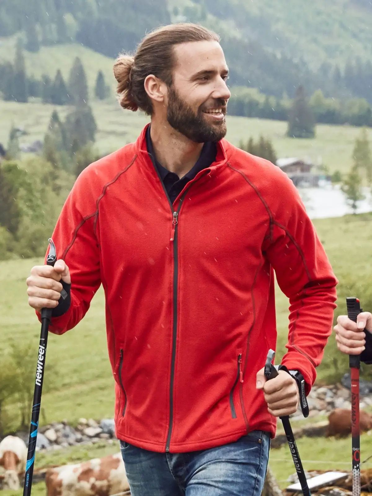 Men's Structure Fleece Jacket - James & Nicholson