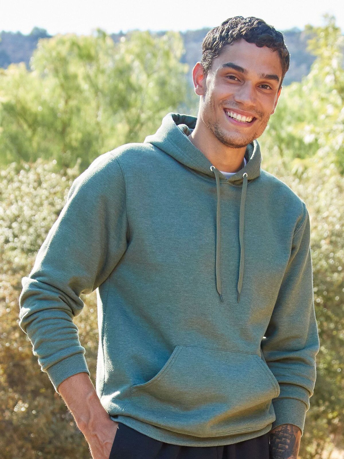 Eco Premium Blend Hooded Sweatshirt - Jerzees
