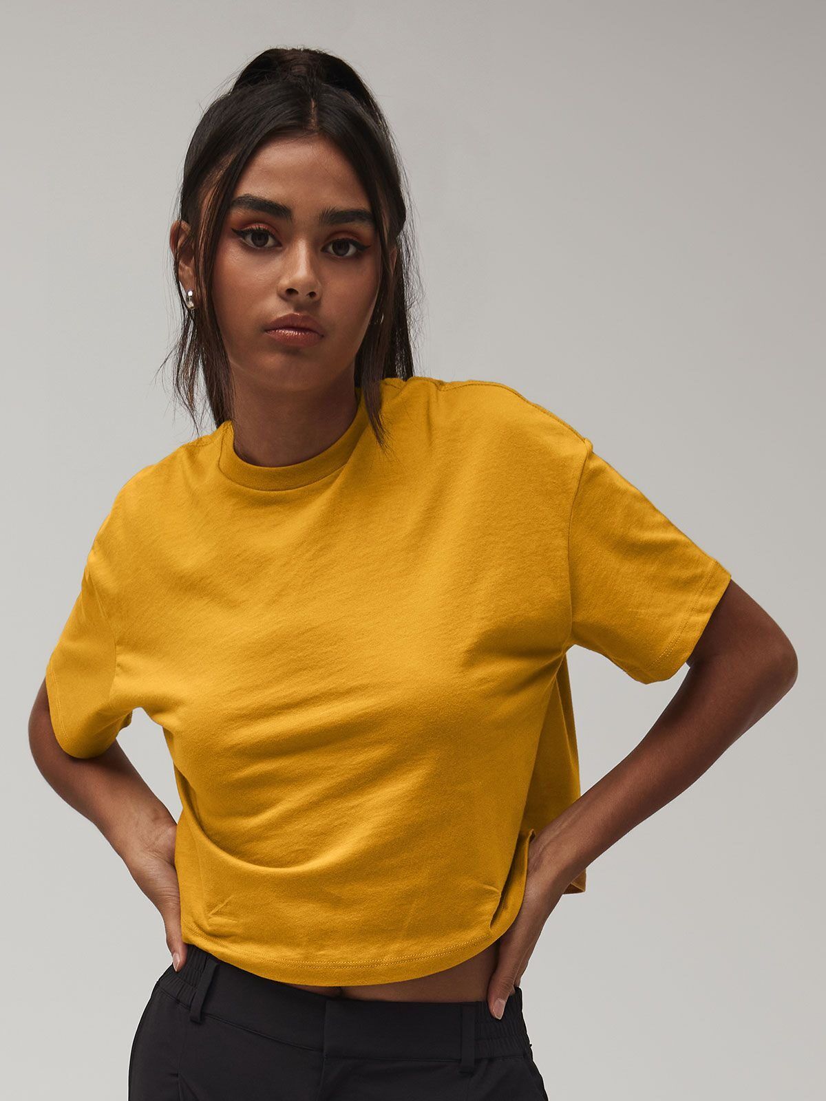 Womens Jersey Crop Tee - Bella+Canvas