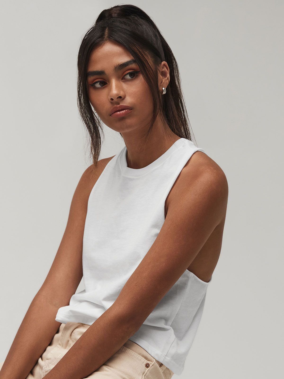 Women's Racerback Cropped Tank - Bella+Canvas