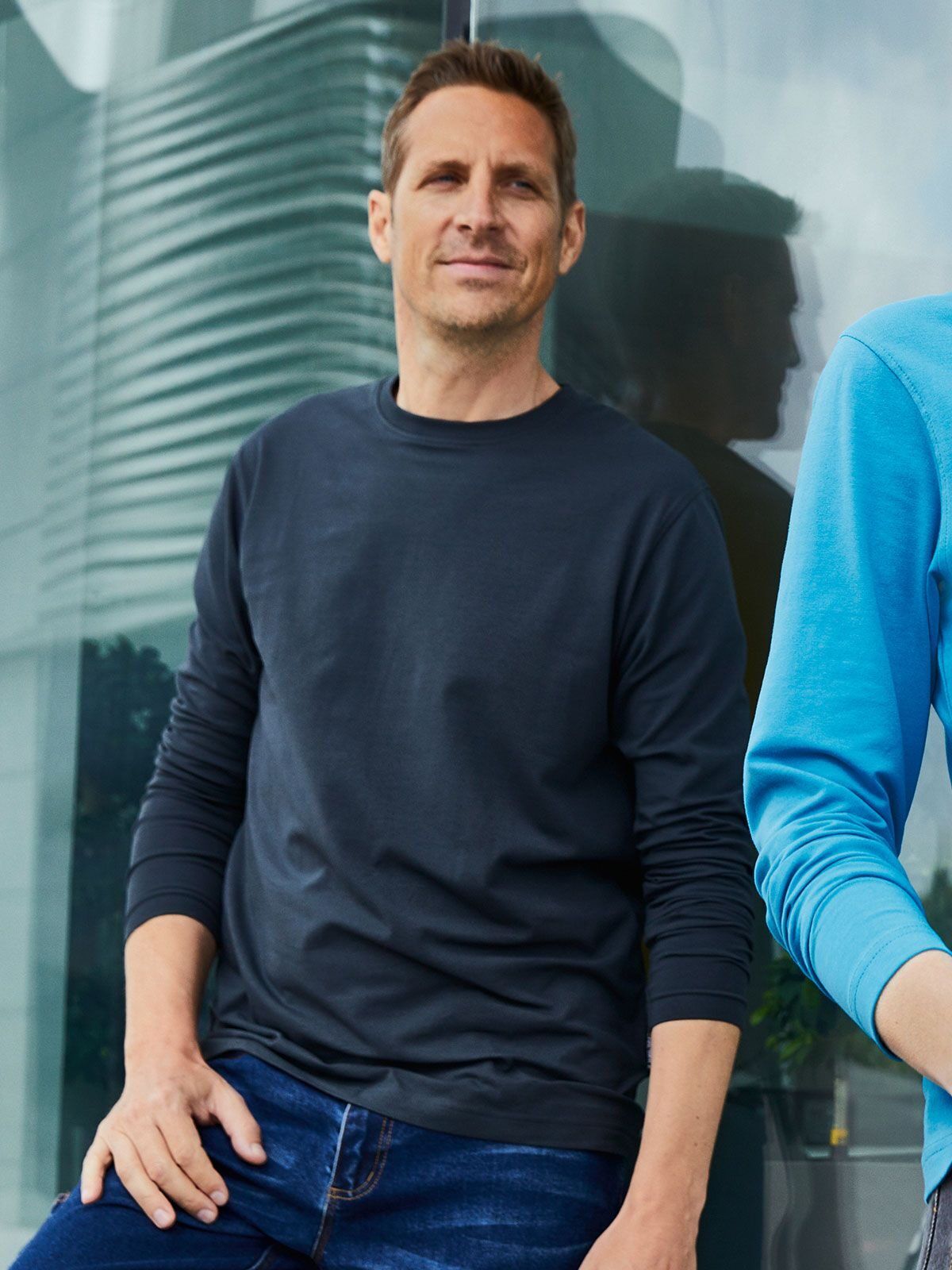 Men's Bio Stretch-Longsleeve Work - Solid - Daiber